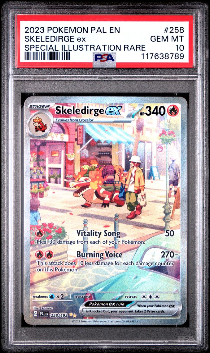 2023 #258 Skeledirge EX PSA 10 Pal EN-Paldea Evolved Pokemon