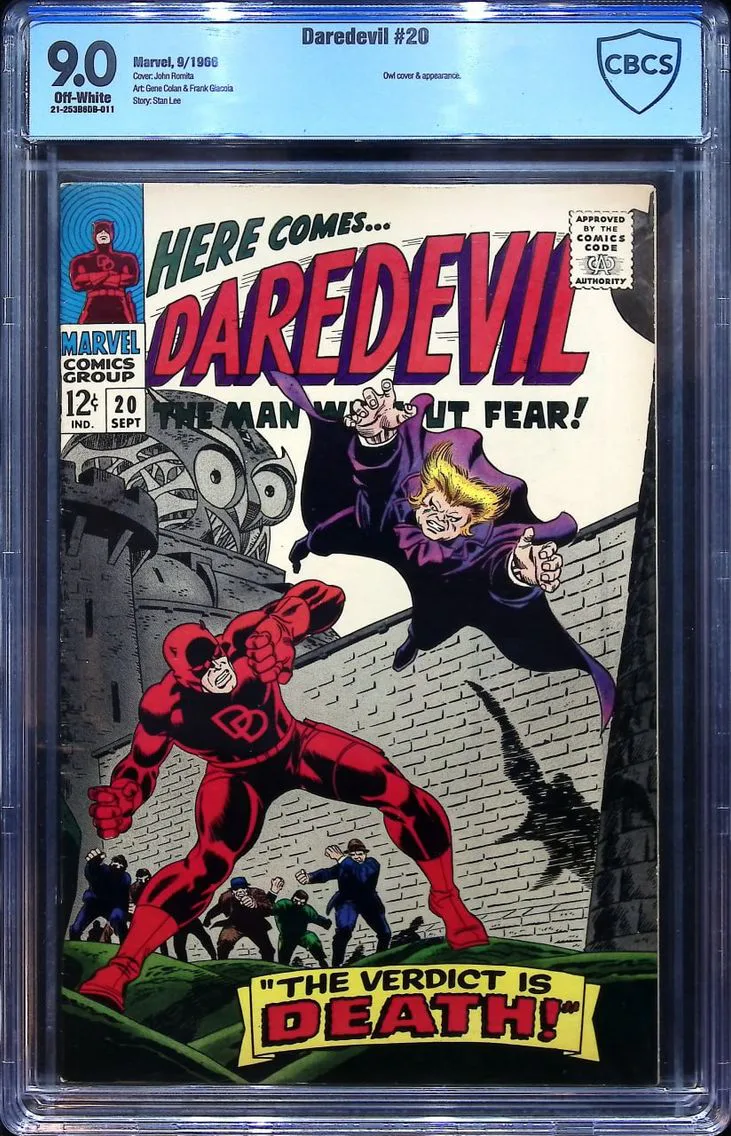 1966 Daredevil #20 CBCS 9.0 Marvel Comics