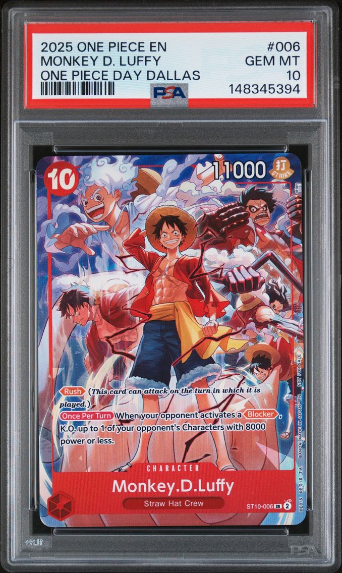 2025 #006 Monkey D. Luffy PSA 10