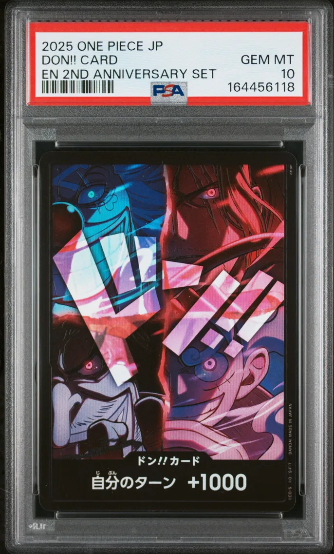 2025 #NA Don!! Card PSA 10 One Piece Japanese English Version 2nd Anniversary Set
