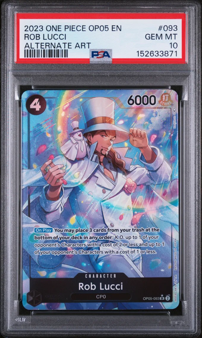 2023 #093 Rob Lucci PSA 10 One Piece OP05-Awakening of the New Era