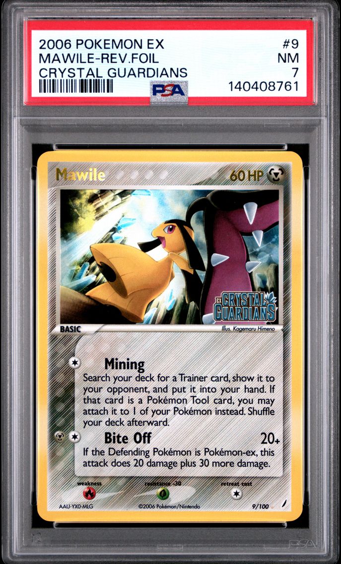 2006 #9 Mawile-Reverse Foil PSA 7 EX Crystal Guardians Pokemon