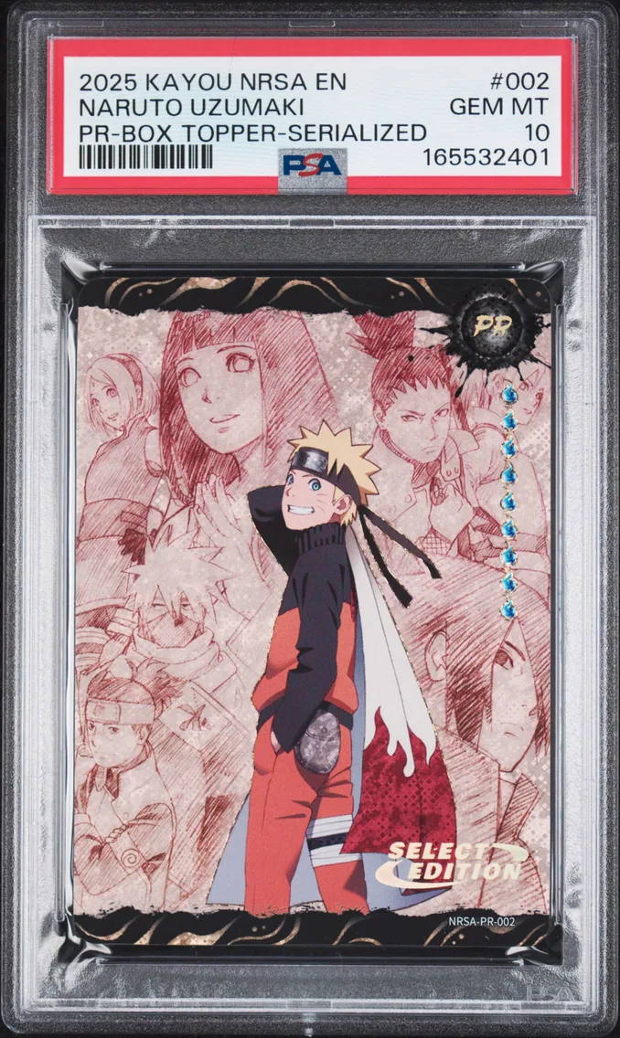 2025 #002 Naruto Uzumaki PSA 10 Kayou Naruto Smriti Collectible Card Nrsa-Chapter Jin English Series 2 PR