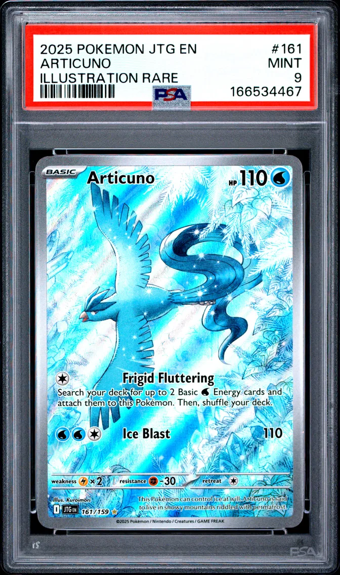 2025 #161 Articuno PSA 9 Jtg EN-