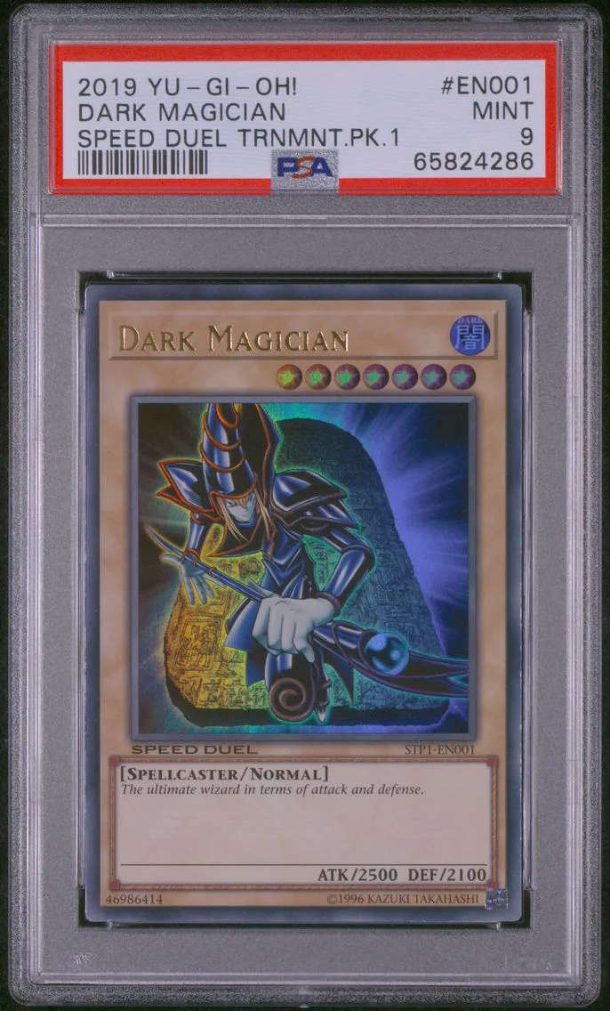 2019 YU-GI-OH! SPEED DUEL TOURNAMENT PACK 1 #EN001 DARK MAGICIAN PSA 9