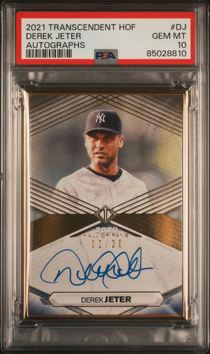 2021 #DJ Derek Jeter PSA 10 Topp