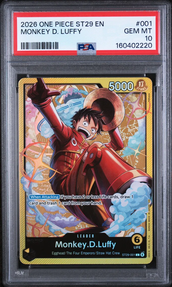 2026 #001 Monkey D. Luffy PSA 10 One Piece Starter Deck ST29-Egghead