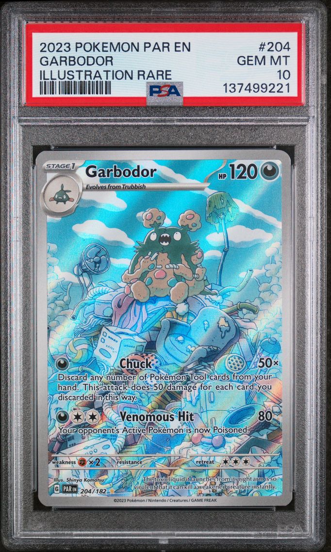 2023 #204 Garbodor PSA 10 Par EN-Paradox Rift