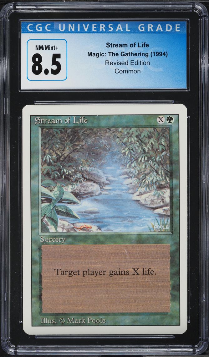 1994 #NA REVISED EDITION STREAM OF LIFE CGC 8.5 MAGIC THE GATHERING