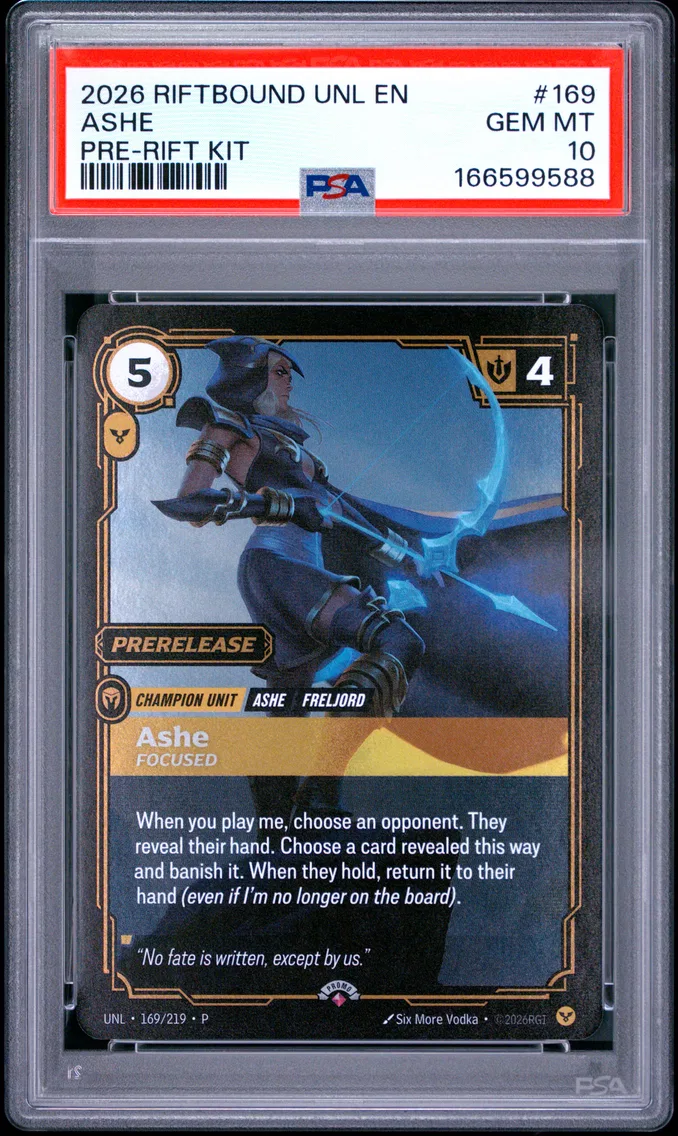 2026 #169 Ashe - Focused PSA 10 Riftbound: League of Legends Unl-Unleashed