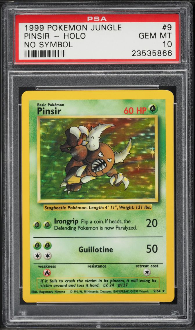 1999 #9 Pinsir-Holo PSA 10 Jungle Pokemon