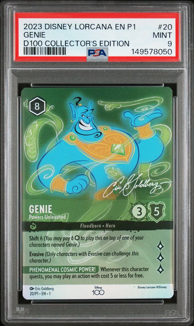2023 #20 Genie - Powers Unleashed PSA 9 Disney Lorcana EN P1-Promo