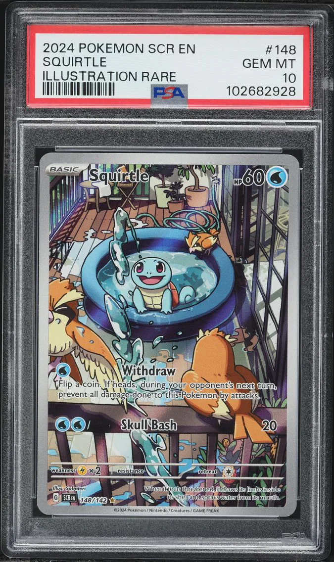 2024 #148 Squirtle PSA 10 Stellar Crown - SCR EN - English Pokemon