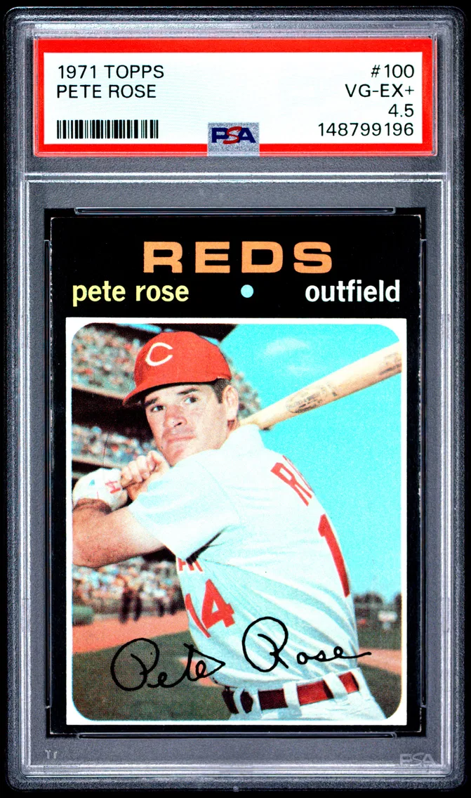 1971 #100 Pete Rose PSA 45 Topps