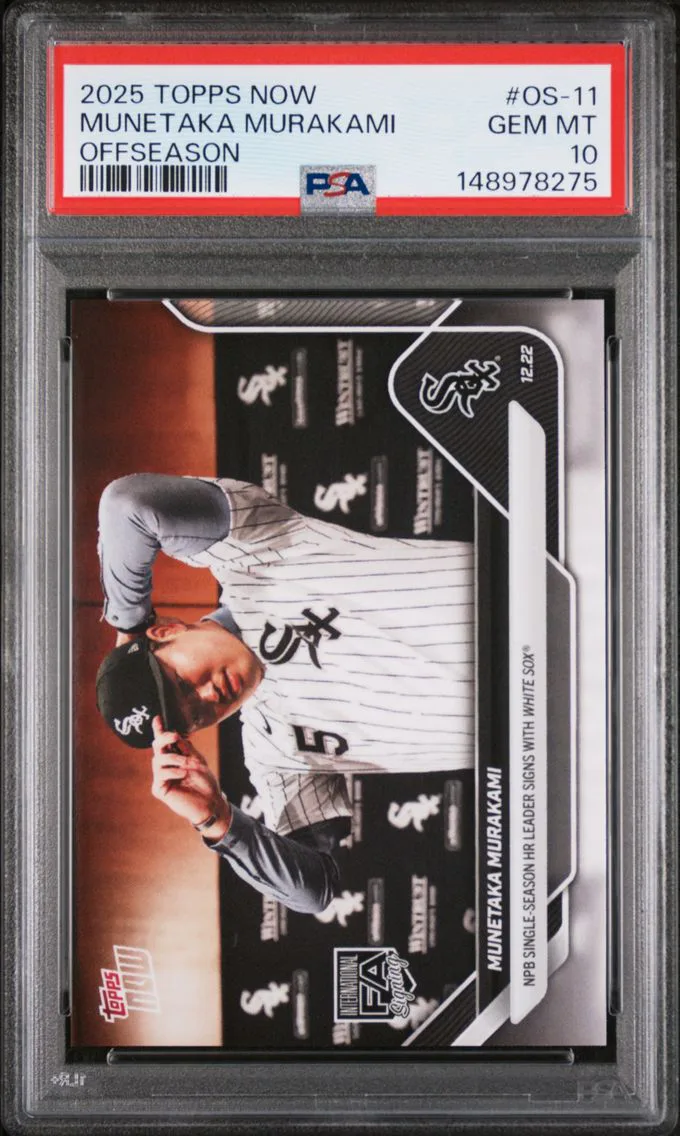 2025 #OS-11 Munetaka Murakami PSA 10 Topps Now Offseason