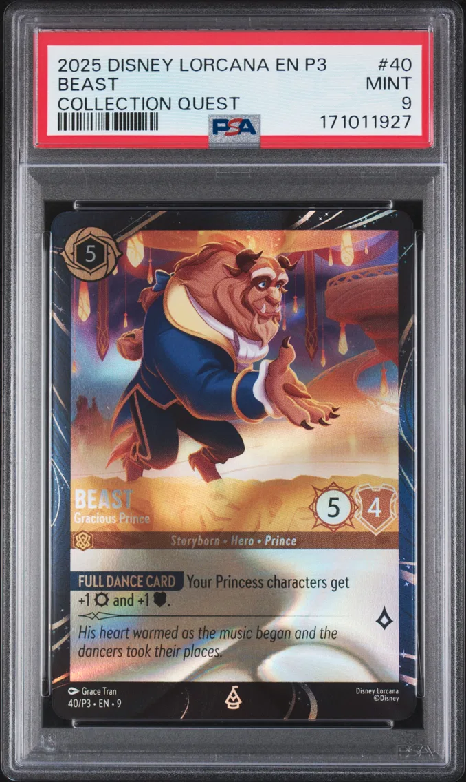 2025 #40 Beast - Gracious Prince PSA 9 Disney Lorcana EN P3-Promo