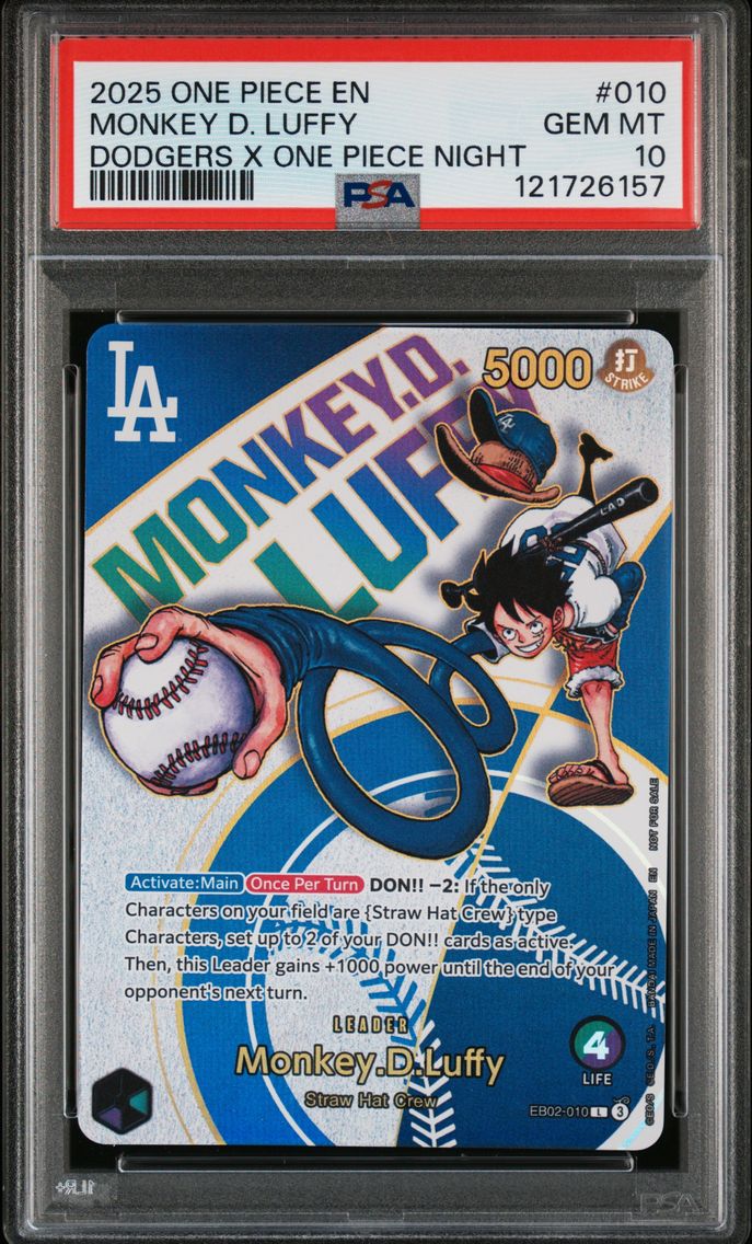 2025 #010 Monkey D. Luffy PSA 10