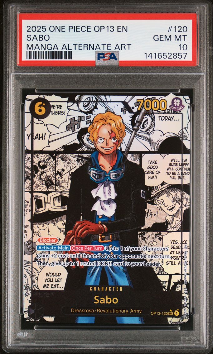 2025 #120 Sabo PSA 10 One Piece 