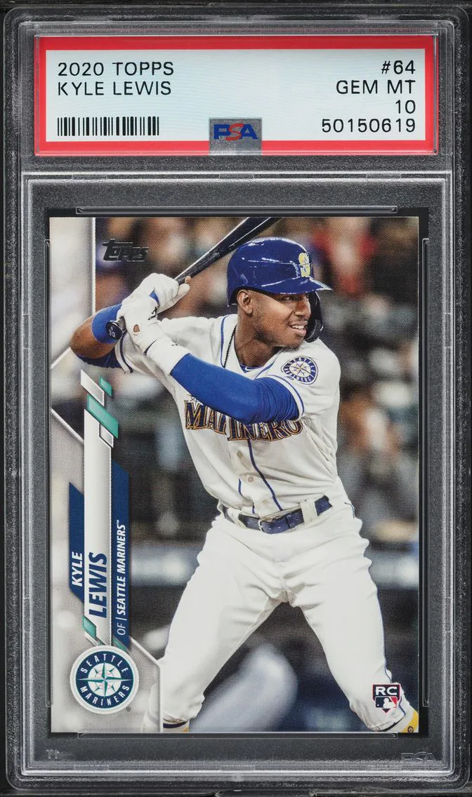 2020 Topps Kyle Lewis ROOKIE #64 PSA 10 GEM MINT
