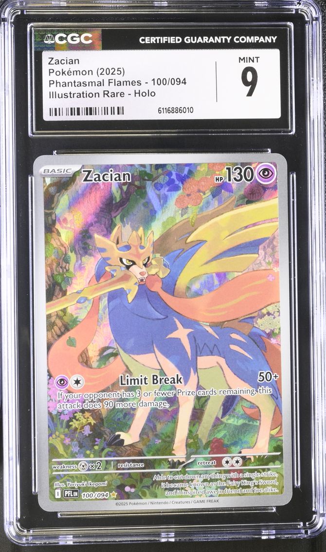 2025 #100 Zacian CGC 9 Phantasma