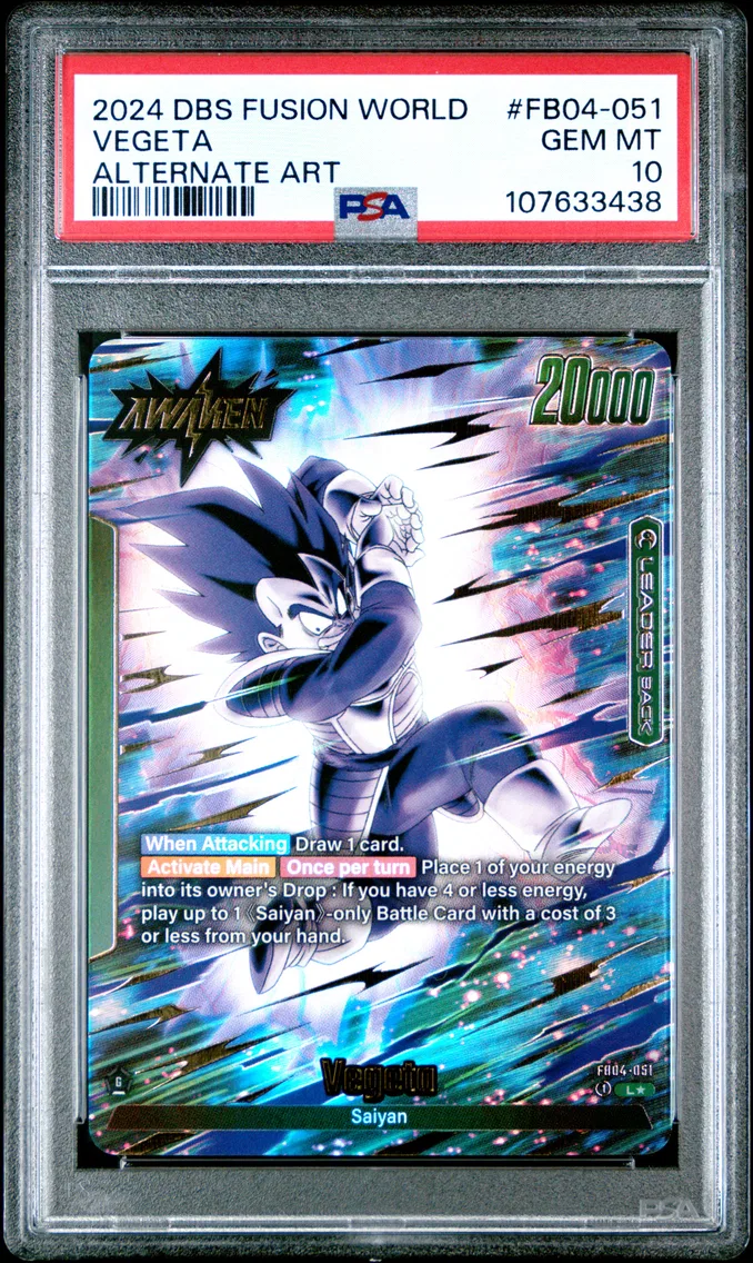2024 #FB04-051 Vegeta PSA 10 Dragon Ball Super Card Game Fusion World Ultra Limit