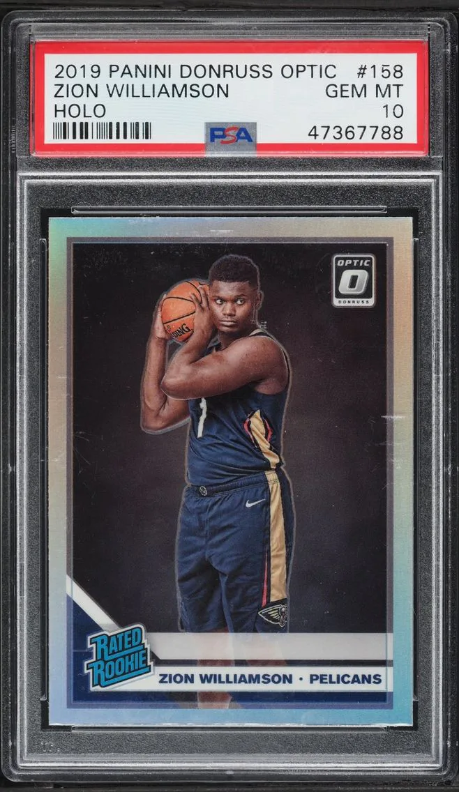 2019 Donruss Optic Holo Zion Williamson ROOKIE #158 PSA 10 GEM MINT