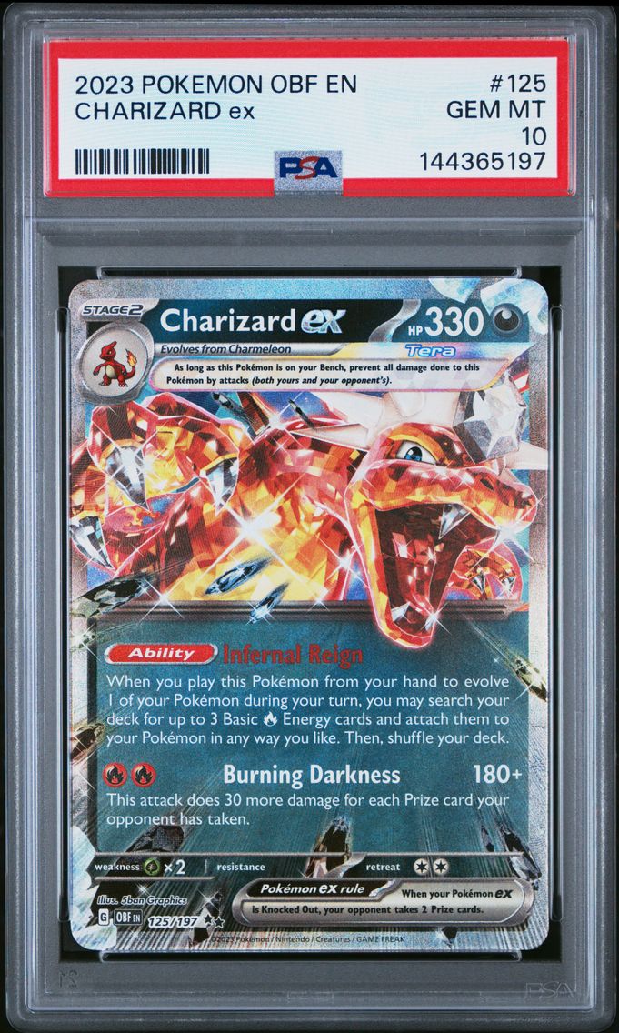 2023 #125 Charizard EX PSA 10 Ob