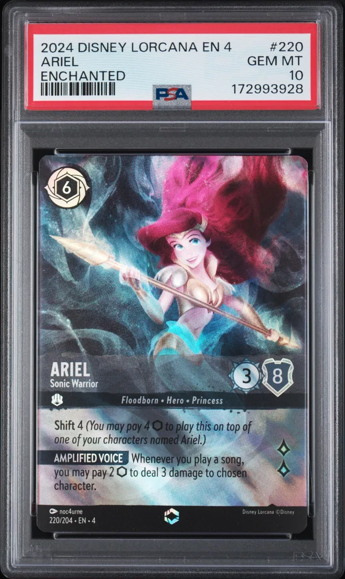 2024 #220 Ariel - Sonic Warrior PSA 10 Disney Lorcana EN 4-Ursula's Return