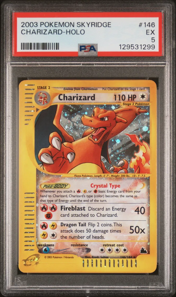 Charizard-Holo, PSA EX 5