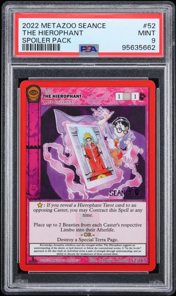 2022 #52 Metazoo Seance Spoiler Pack The Hierophant MINT PSA 9