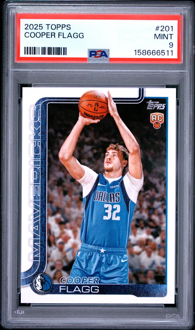2025 #201 COOPER FLAGG PSA 9 Topps