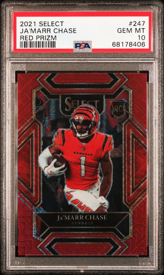 2021 #247 Ja'MARR CHASE PSA 10 Panini Select
