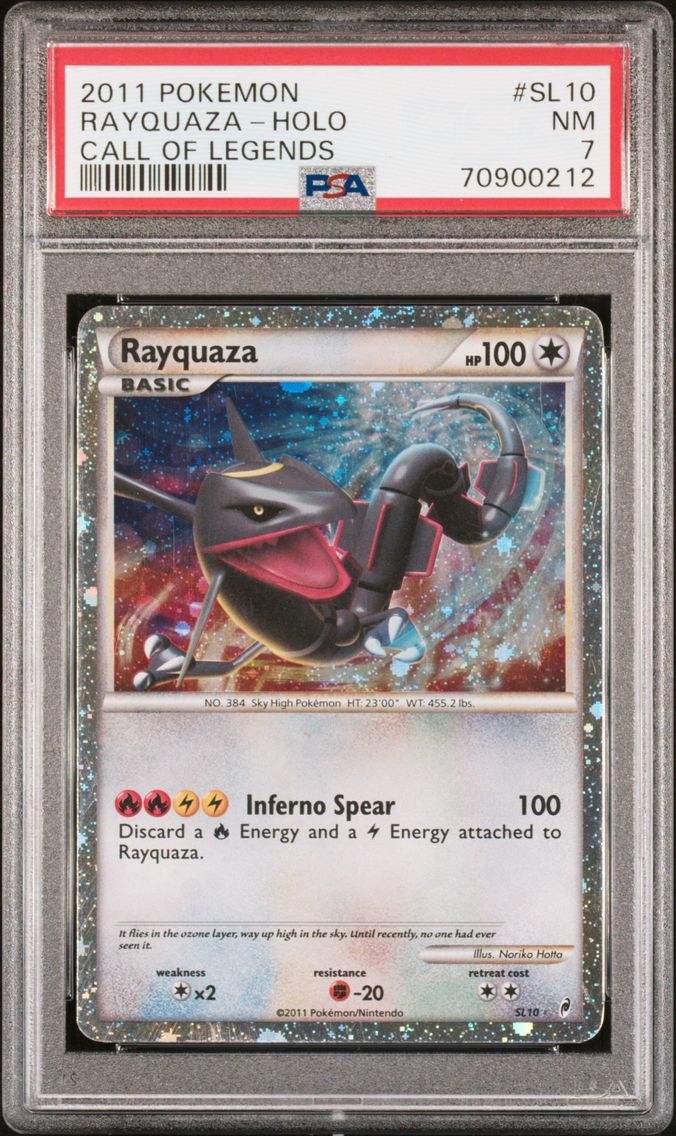 2011 #SL10 Rayquaza-Holo PSA 7 C