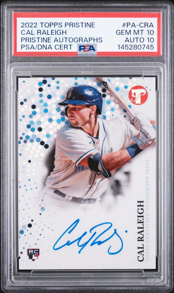 2022 #PA-CRA Cal Raleigh PSA 10 Topps Pristine Pristine Autographs