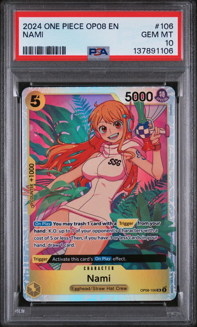 2024 #106 Nami PSA 10 One Piece OP08-Two Legends