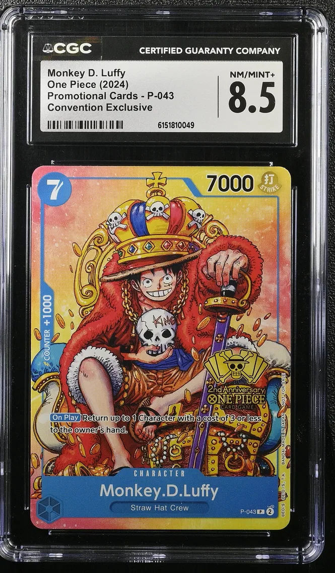 2024 #P-043 Monkey D. Luffy CGC 8.5 Promotional Cards - English