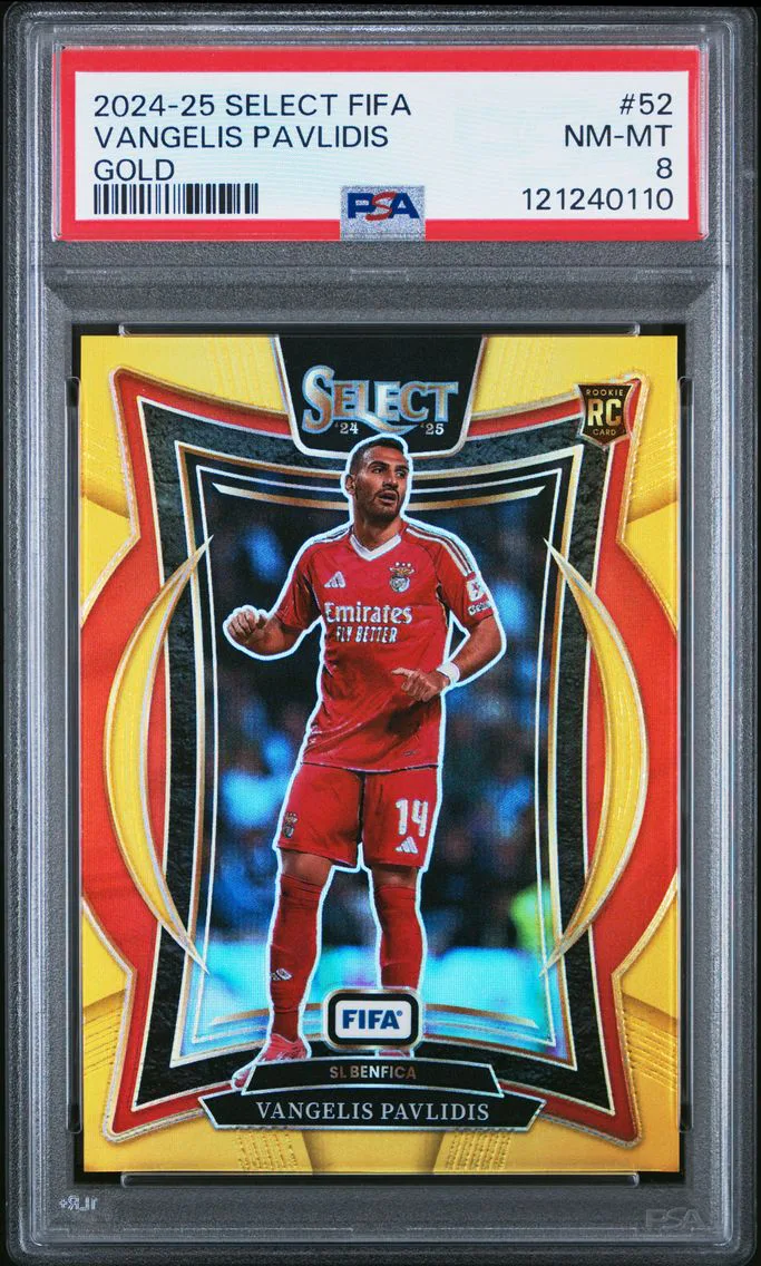 2024 #52 Vangelis Pavlidis PSA 8 Panini Select FIFA