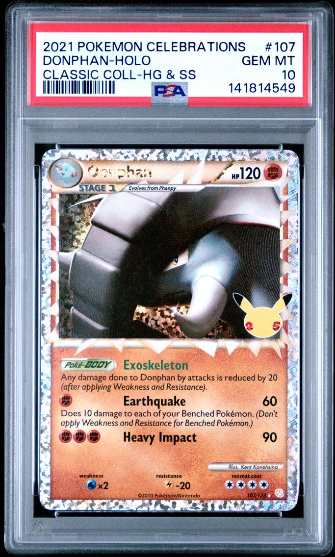 2021 #107 Donphan-Holo PSA 10 Ce