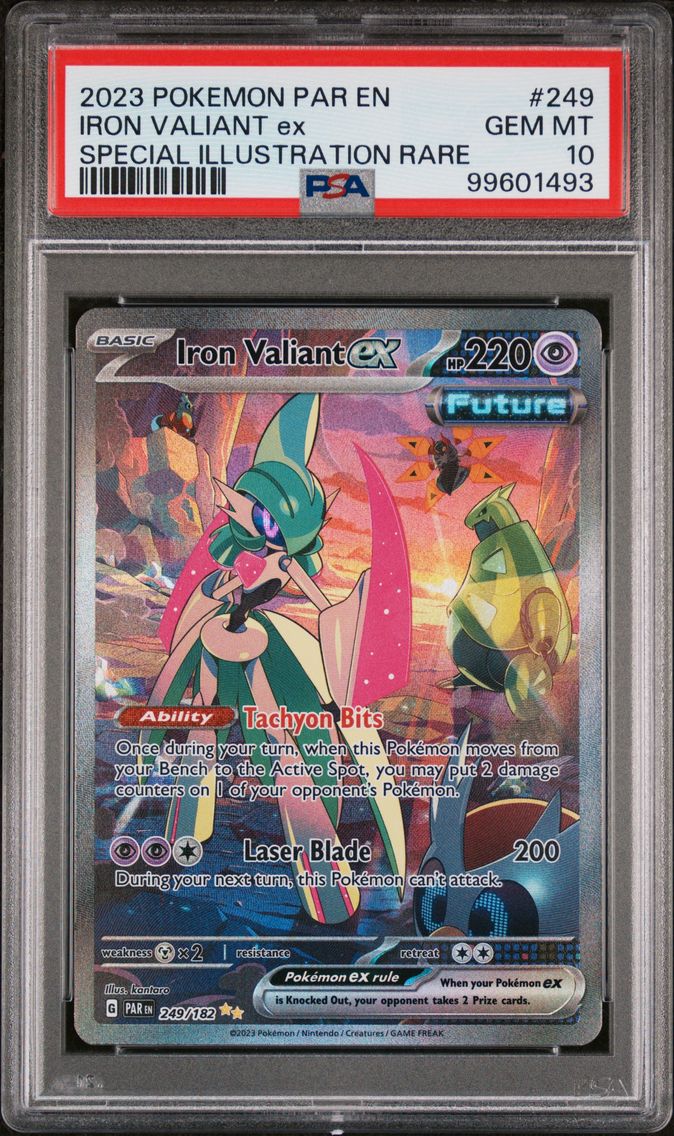 2023 #249 Iron Valiant EX PSA 10 Par EN-Paradox Rift Pokemon