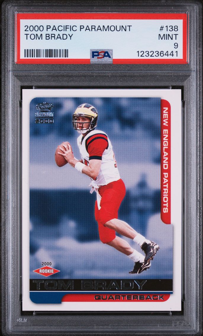 2000 #138 Tom Brady PSA 9 Pacifi