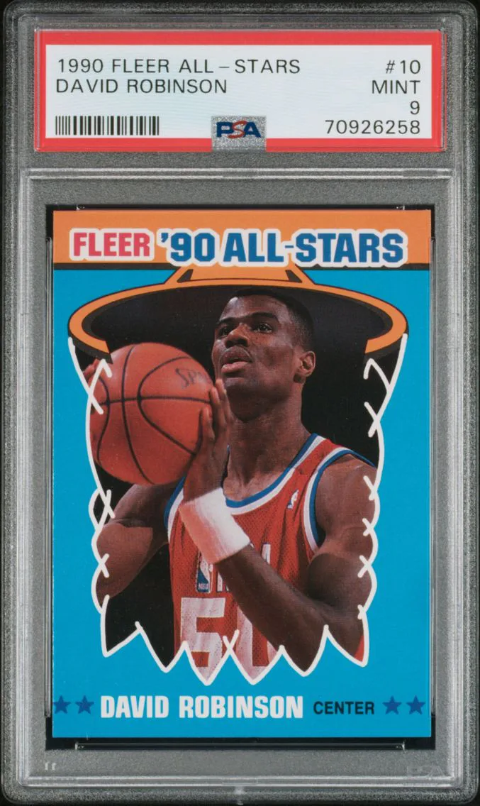 1990 #10 David Robinson PSA 9 Fleer All-Stars