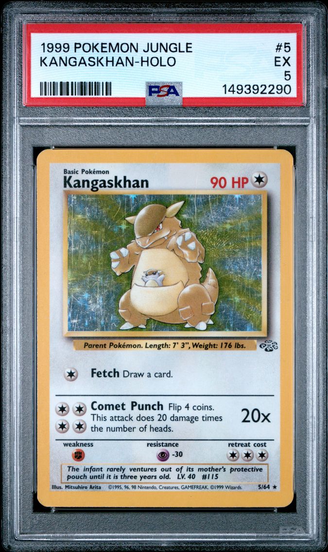 1999 #5 Kangaskhan-Holo PSA 5 Jungle