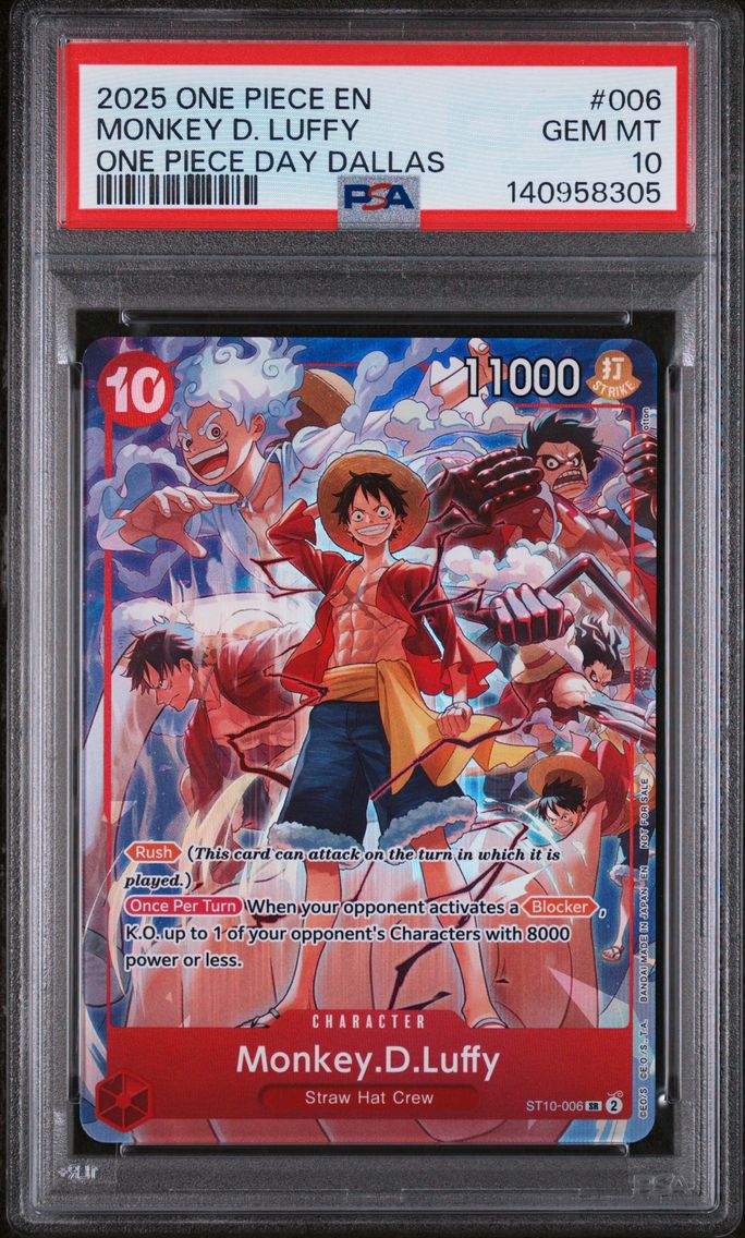 2025 #006 Monkey D. Luffy PSA 10 One Piece Promos