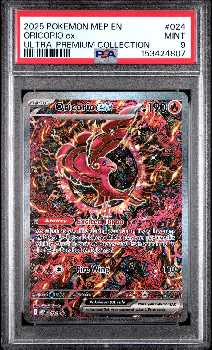 2025 #024 Oricorio EX PSA 9 Mep