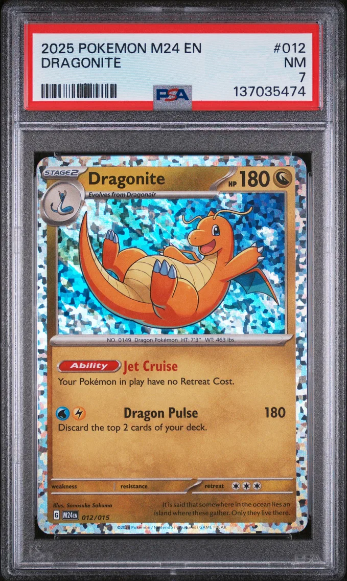 2025 #012 Dragonite PSA 7 M24 EN-Mcdonald's Collection
