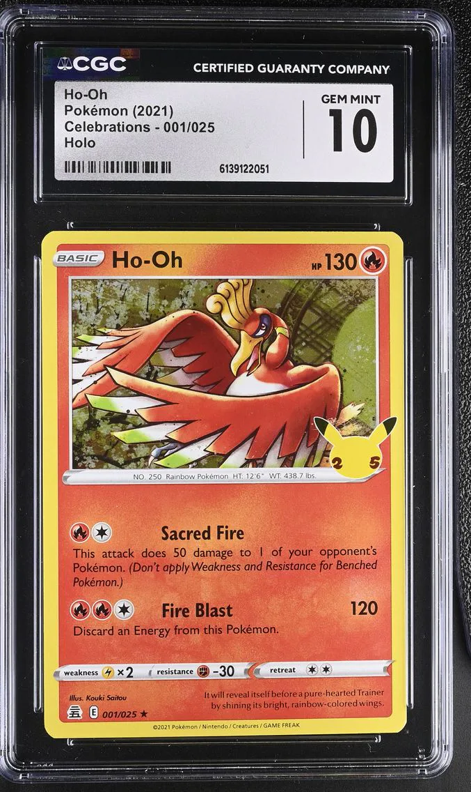2021 #001 Ho-Oh CGC 10 Celebrations - English