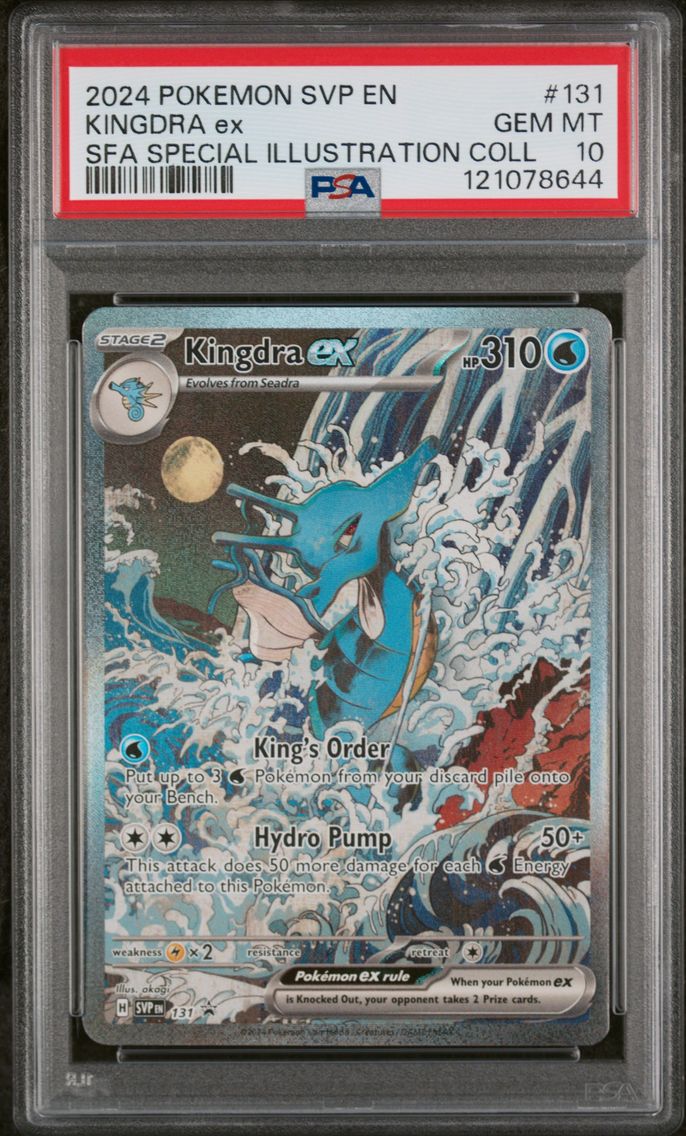 2024 #131 Kingdra EX PSA 10 Svp EN-SV Black Star Promo