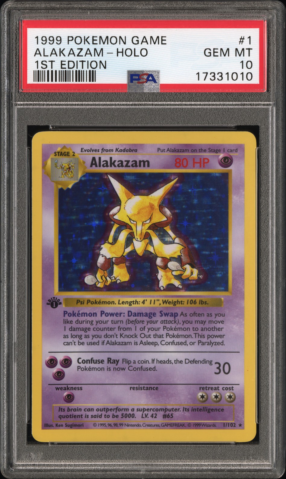 Alakazam-Holo 1st Edition