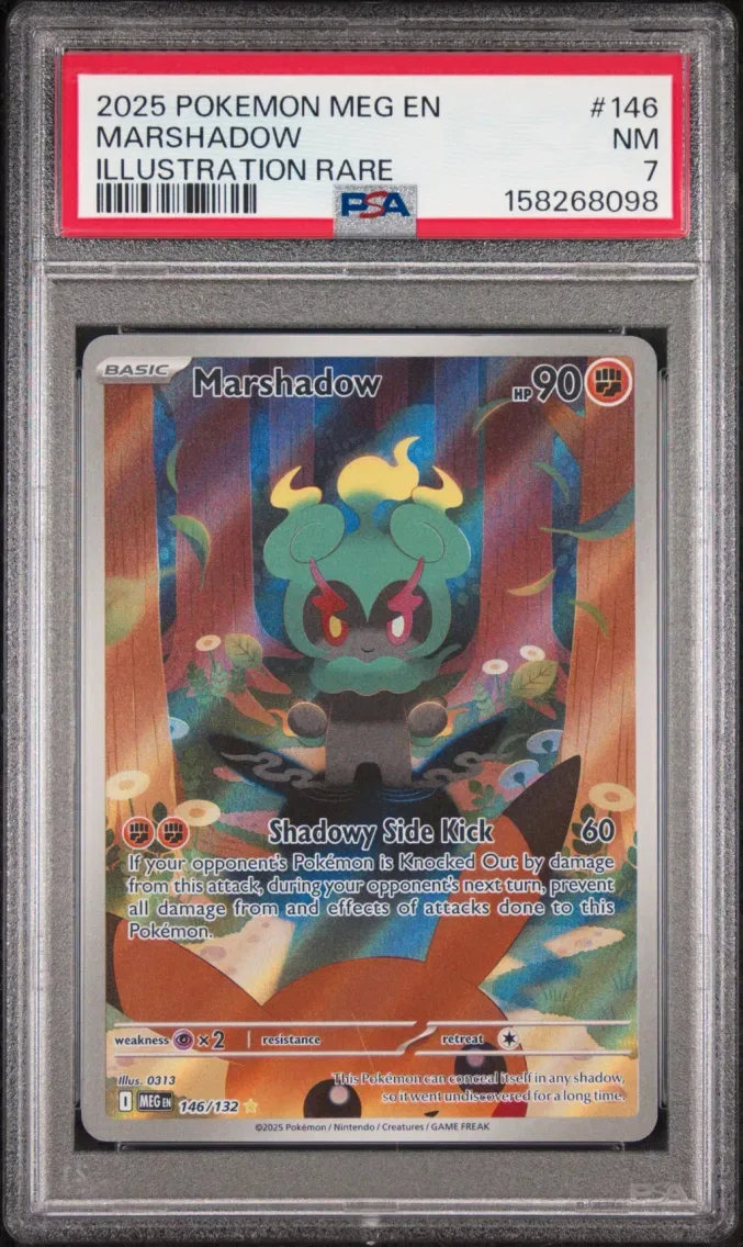 2025 #146 Marshadow PSA 7 Meg EN-Mega Evolution