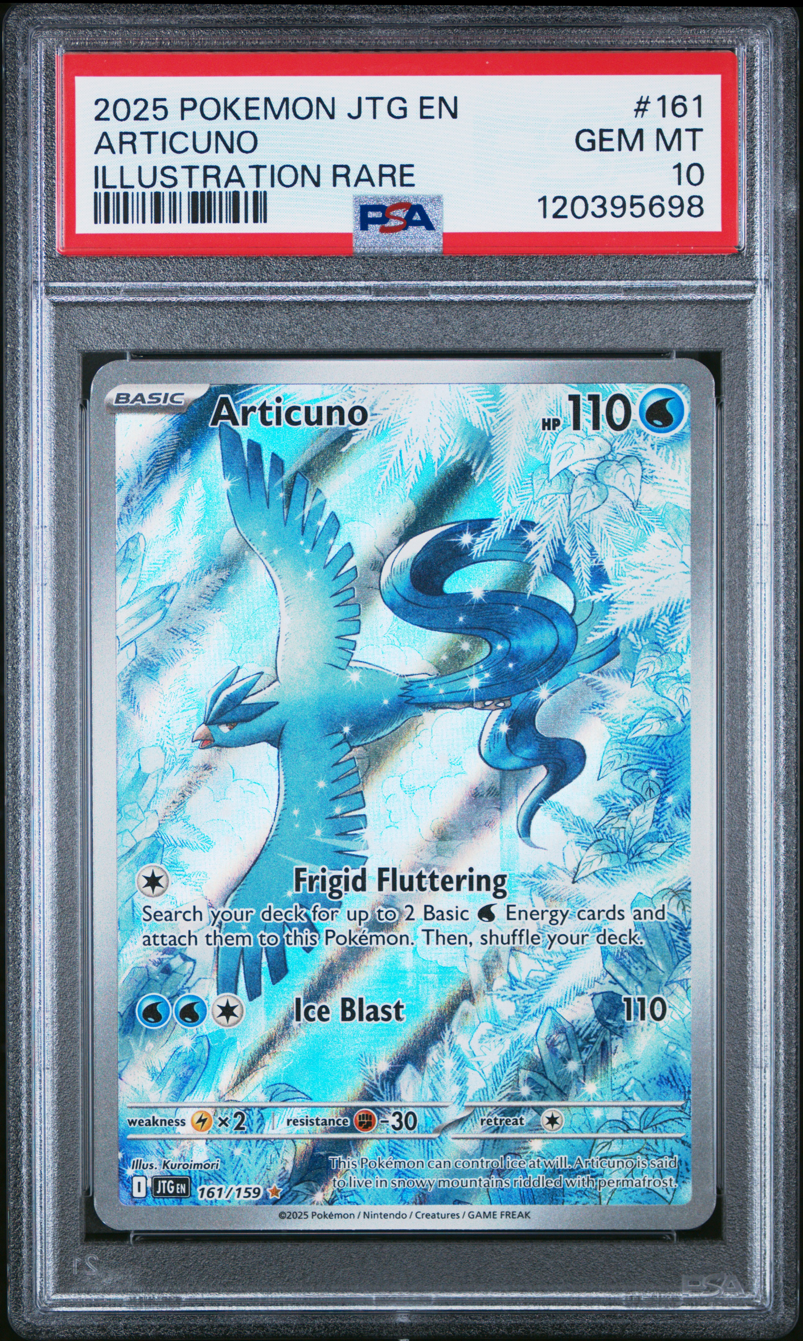 2025 #161 Articuno PSA 10 Jtg En-Journey Together